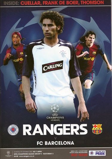 Rangers (Glasgow) FC v Barcelona